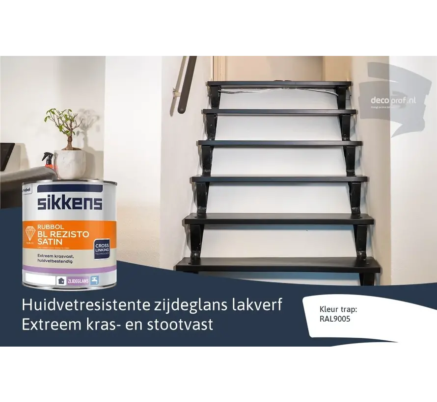 Sikkens Rubbol BL Rezisto Satin | Zijdeglans Lakverf Binnen - 1 LTR 