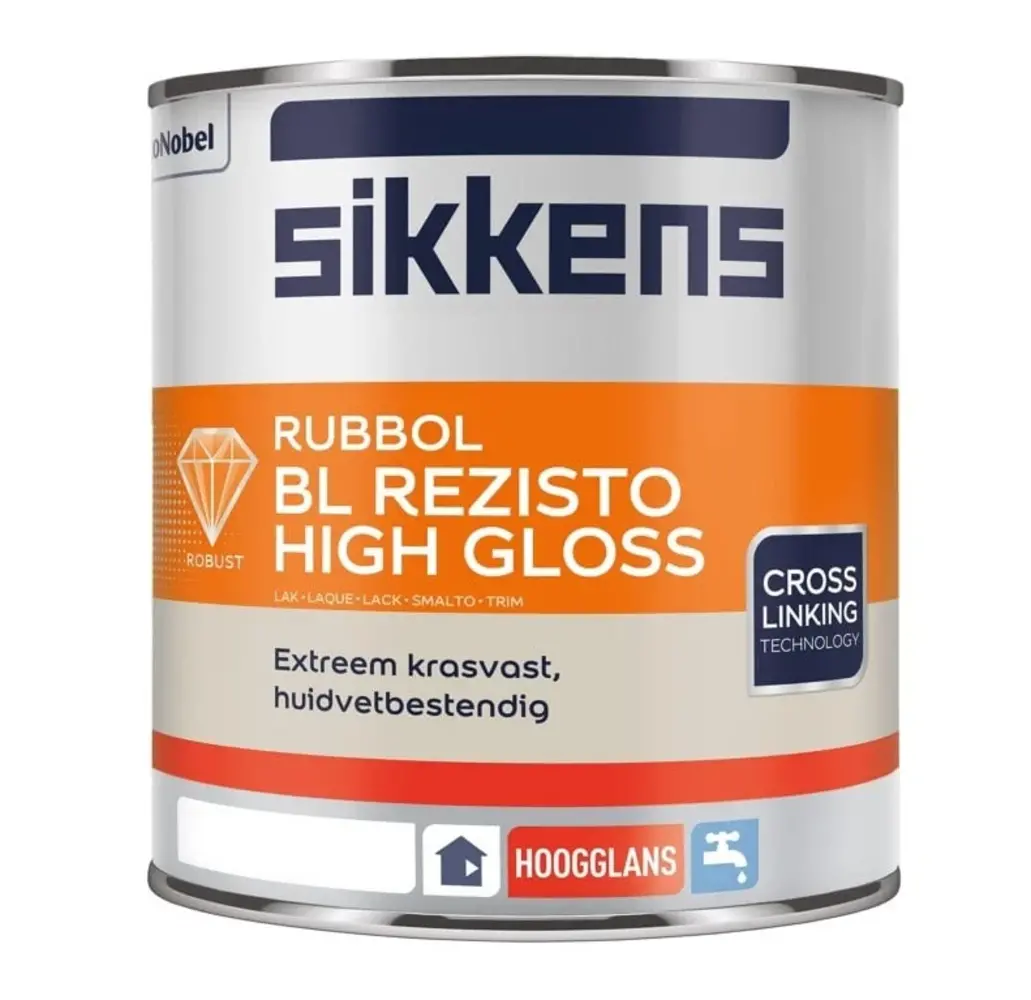 Sikkens Rubbol BL Rezisto High Gloss | Hoogglans Lakverf Binnen Sikkens Rubbol BL Rezisto High Gloss | Hoogglans Lakverf Binnen