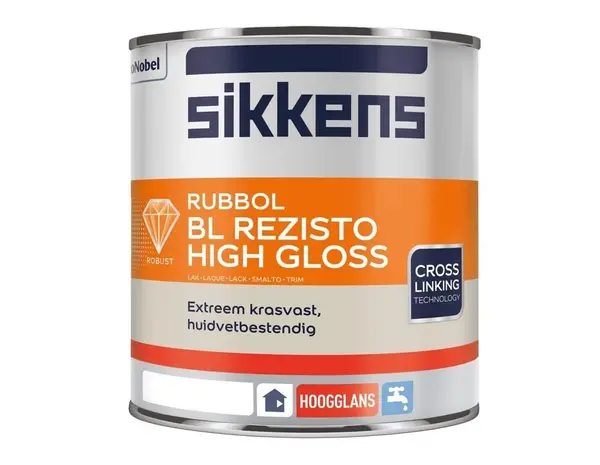 Sikkens Rubbol BL Rezisto High Gloss | Hoogglans Lakverf Binnen Sikkens Rubbol BL Rezisto High Gloss | Hoogglans Lakverf Binnen