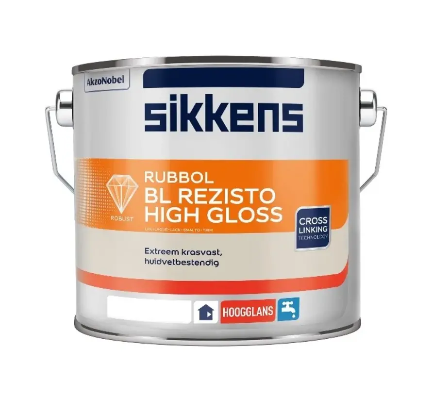 Sikkens Rubbol BL Rezisto High Gloss | Hoogglans Lakverf Binnen - 500 ML 