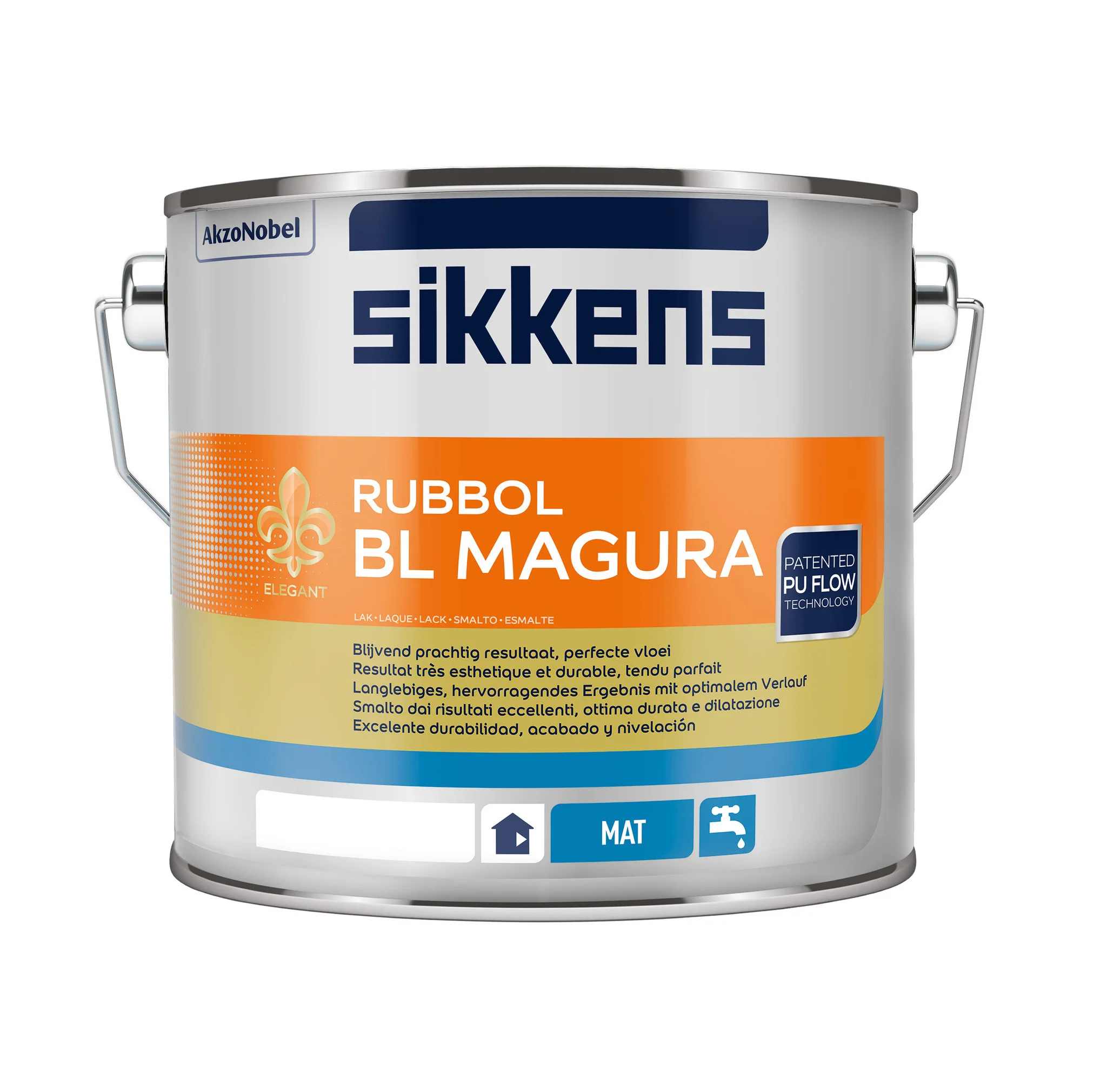 Rubbol BL Magura | Matte Lakverf Binnen | 2,5 LTR | Donkere kleur