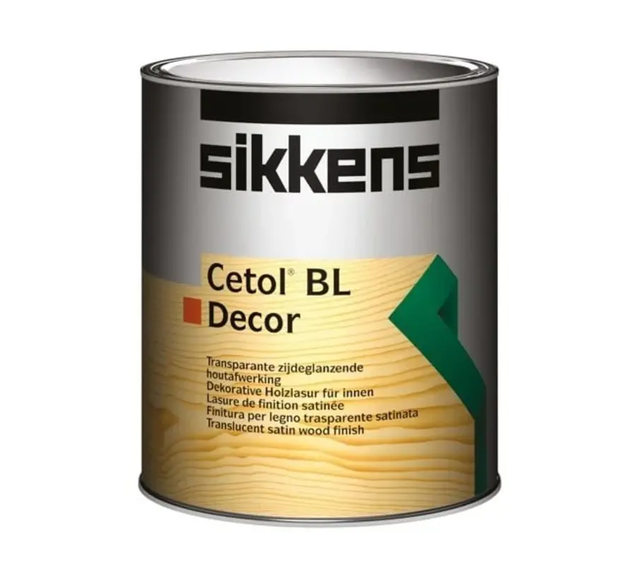 Sikkens Cetol BL Decor | Zijdeglans Blanke Lak - 1 LTR 