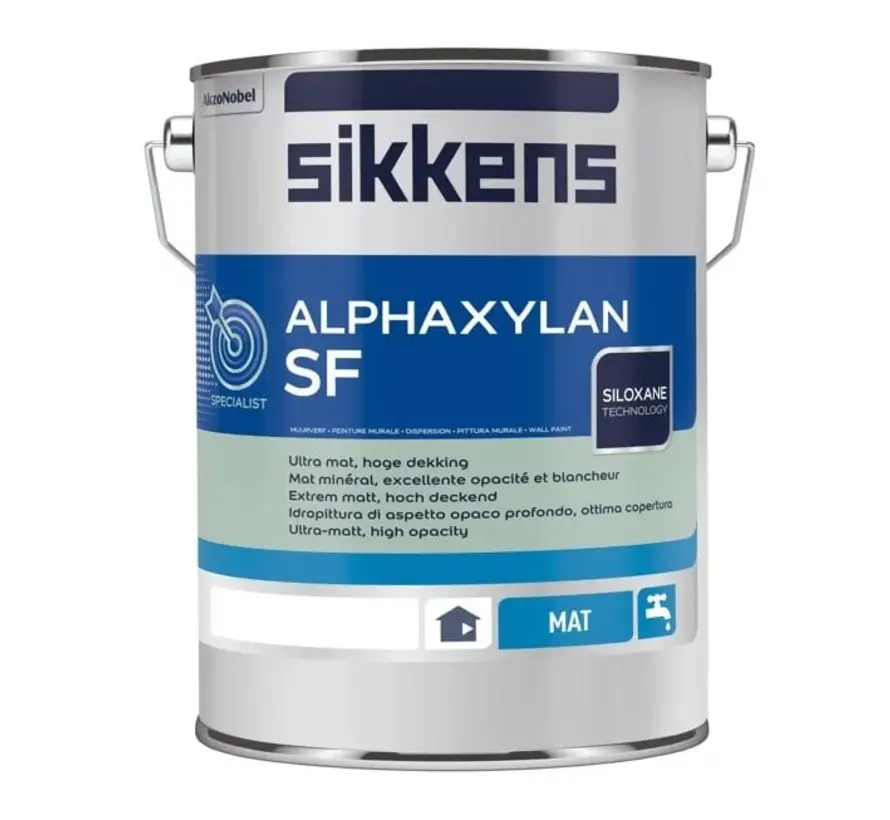 Sikkens Alphaxylan SF | Kalkmatte Muurverf - 10 LTR 