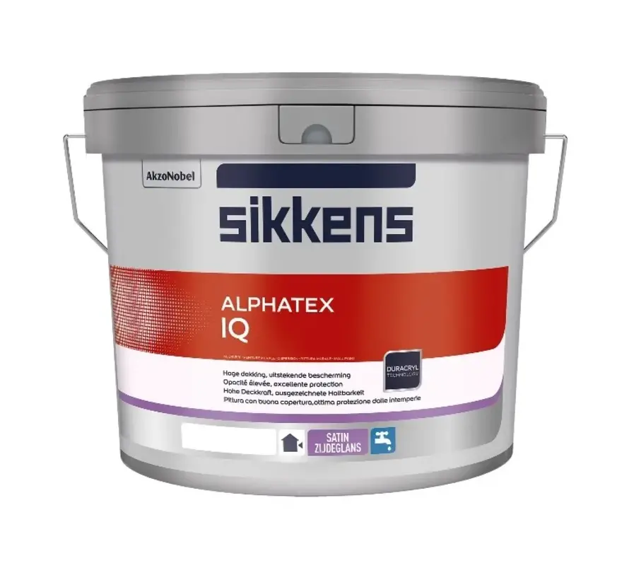 Sikkens Alphatex IQ | Zijdeglans Gevelverf - 1 LTR 