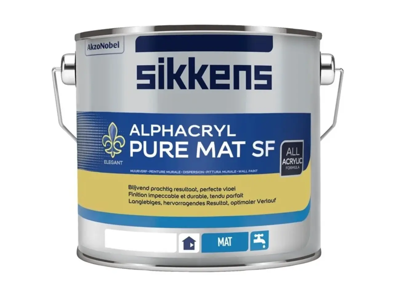 Sikkens Alphacryl Pure Mat SF | Matte Muurverf Sikkens Alphacryl Pure Mat SF | Matte Muurverf