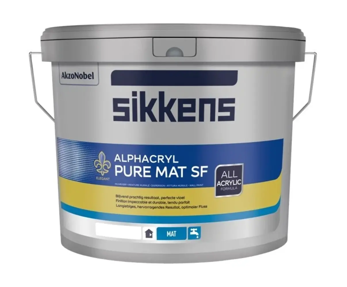 Sikkens Alphacryl Pure Mat SF | Matte Muurverf Sikkens Alphacryl Pure Mat SF | Matte Muurverf