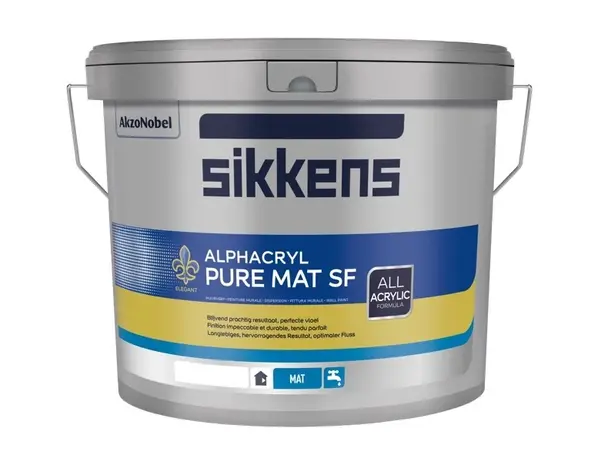 Sikkens Alphacryl Pure Mat SF | Matte Muurverf Sikkens Alphacryl Pure Mat SF | Matte Muurverf