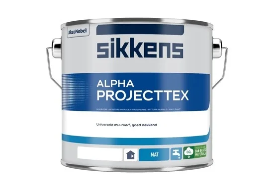 Alpha Projecttex | Matte Muurverf | 2,5 LTR | Lichte kleur