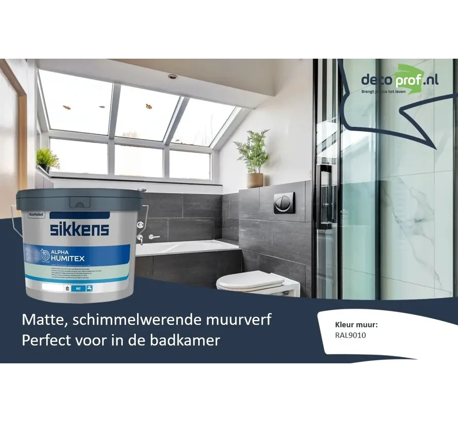 Sikkens Alpha Humitex SF | Schimmelwerende Muurverf - 5 LTR 