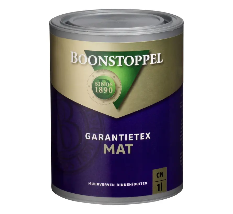 Boonstoppel Garantietex Mat | Muurverf en Plafondverf - 1 LTR 