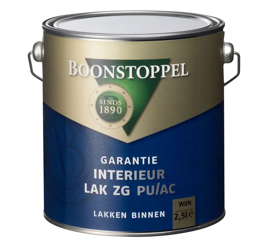 Boonstoppel Garantie Interieur Lak Zijdeglans PU/AC | Lakverf Binnen - 1 LTR 