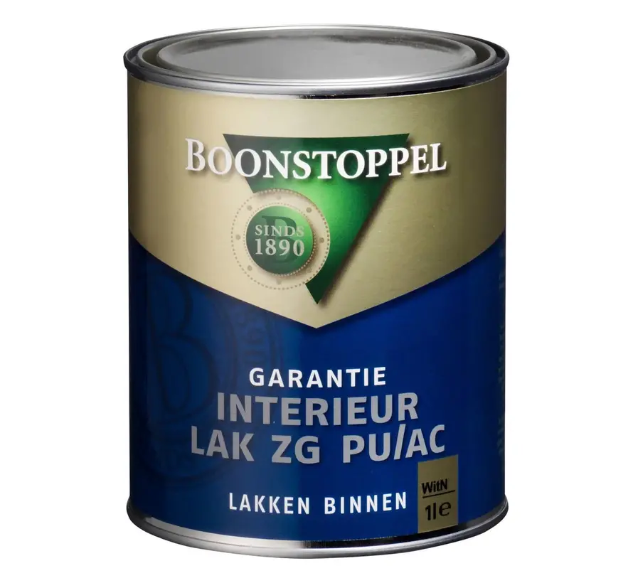 Boonstoppel Garantie Interieur Lak Zijdeglans PU/AC | Lakverf Binnen - 1 LTR 