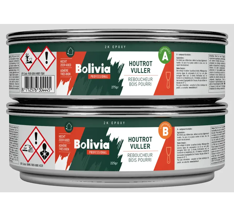 Bolivia Epoxy Houtrotvuller Set - 500 GR