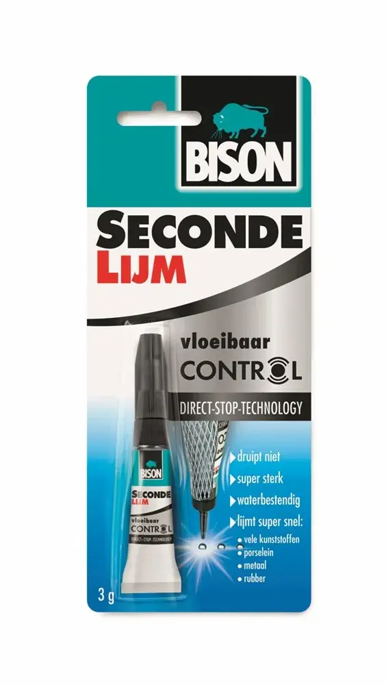 Bison Secondelijm Vloeibaar Control Bison Secondelijm Vloeibaar Control