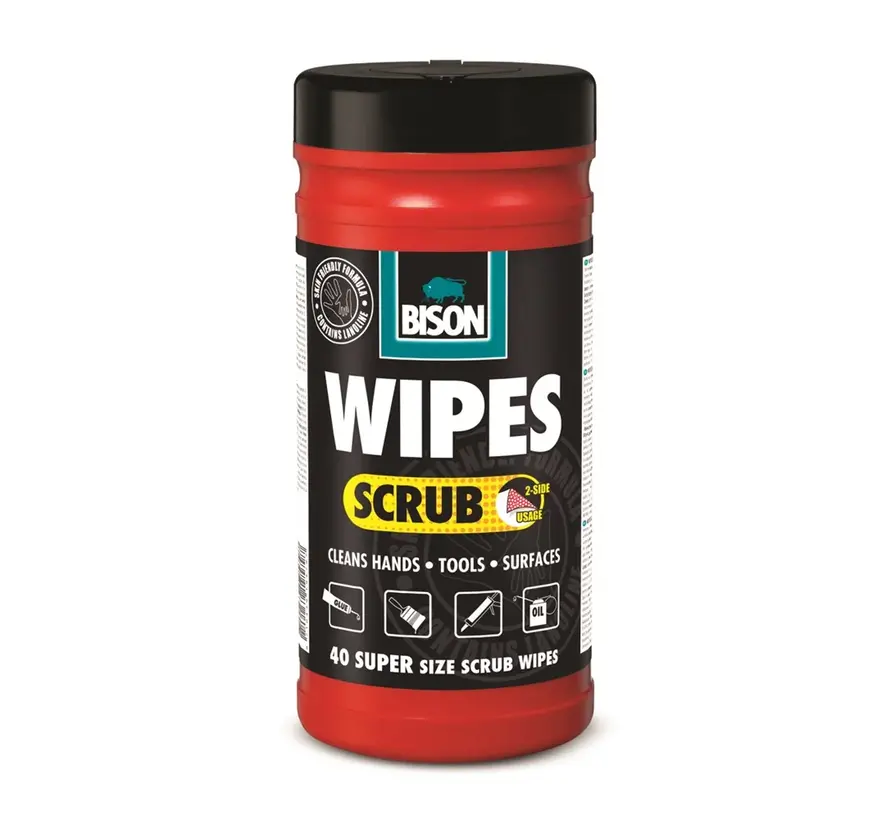 Bison Wipes Scrub - 40 ST