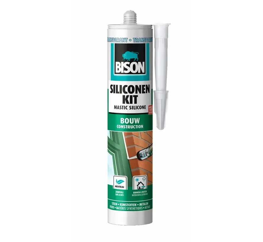 Bison Siliconenkit Bouw - 300 ML 