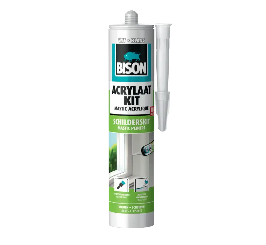 Bison Acrylaatkit - Wit