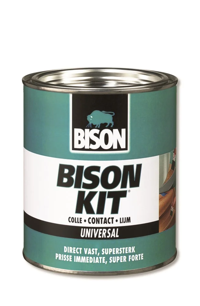 Bison Kit® blik 750 ml sterke universele contactlijm vochtbestendig vorstbestendig -40°C tot +70°C eenvoudig in gebruik