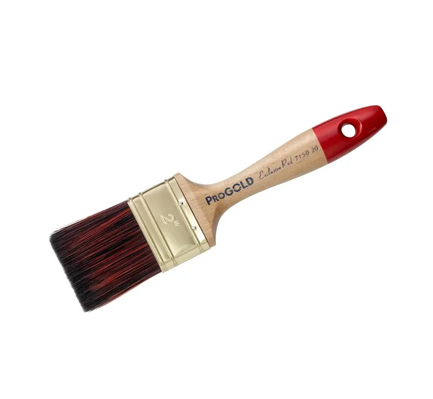 Progold Platte Kwast Exclusive Red 7150 - 1 inch 