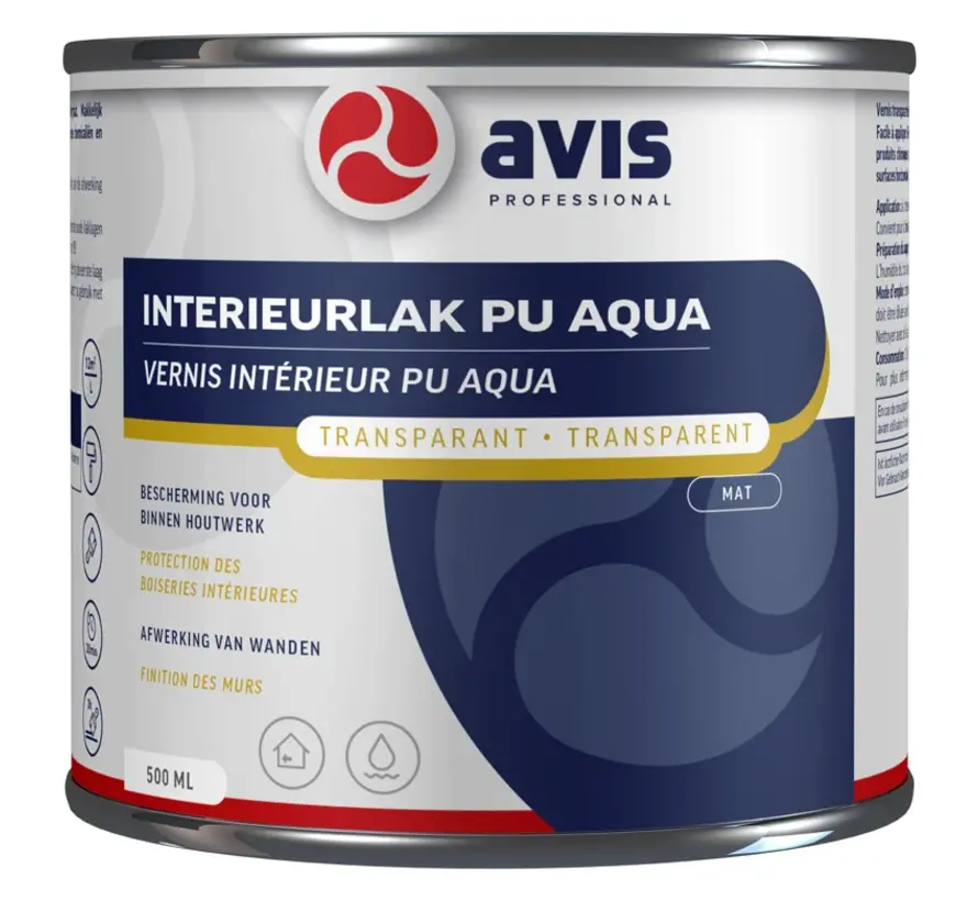 Avis Interieurlak PU Aqua Mat - 250 ML