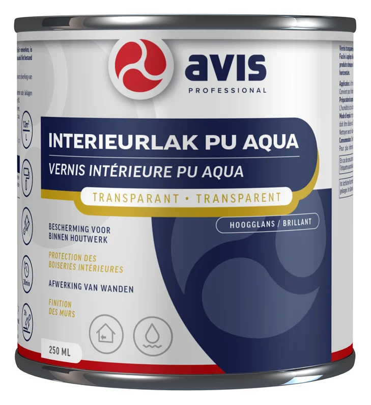 Interieurlak PU Aqua Hoogglans | 250 ML