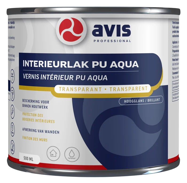 Interieurlak PU Aqua Hoogglans | 500 ML