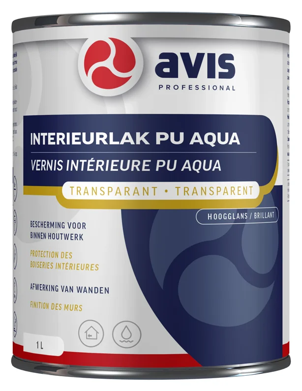 Interieurlak PU Aqua Hoogglans | 1 LTR
