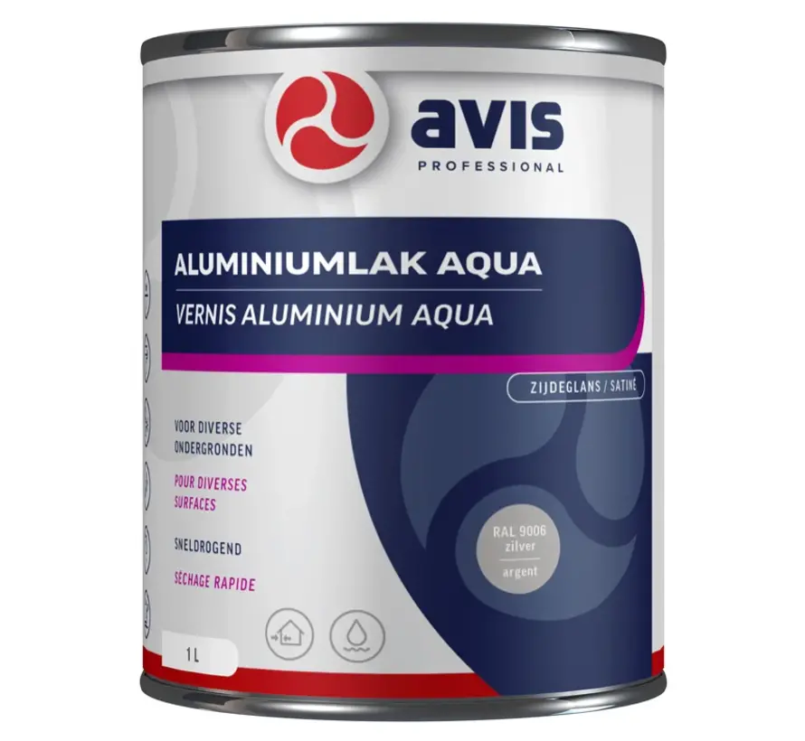 Avis Aluminiumlak Aqua - 1 LTR 