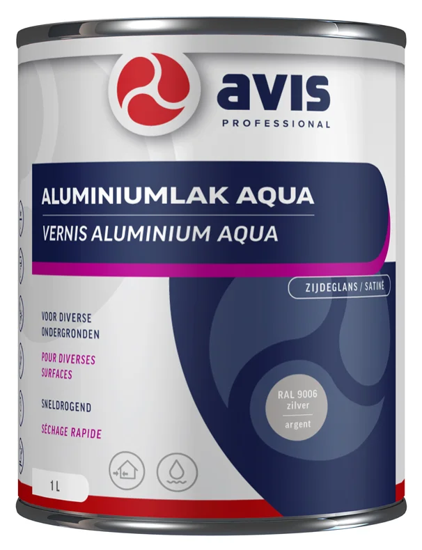 Aluminiumlak Aqua | 1 LTR | RAL 9006