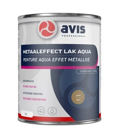 Metaaleffect Lak Aqua | 1 LTR | Goud