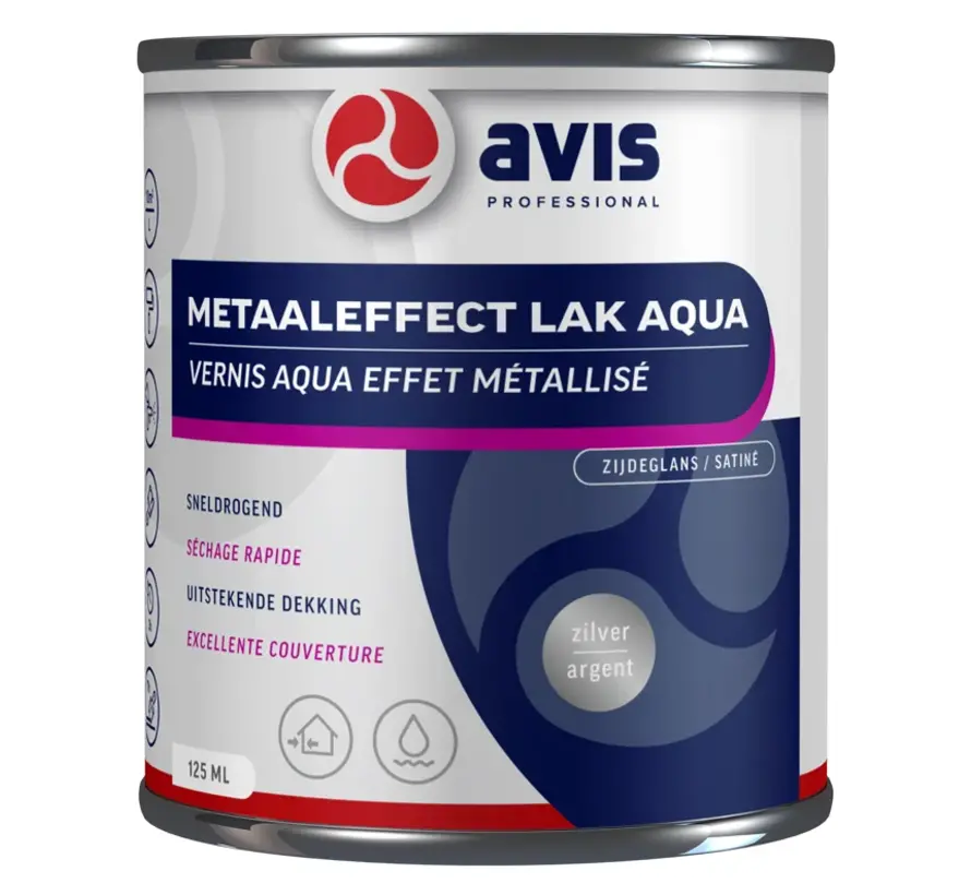 Avis Metaaleffect Lak Aqua - 125 ML 