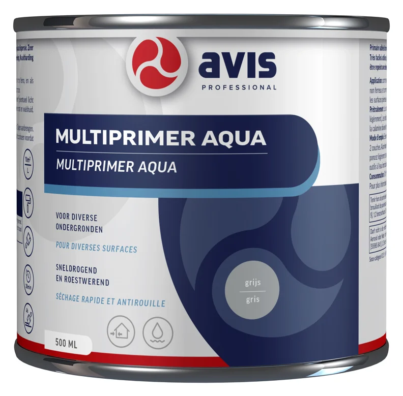 Aqua Multiprimer Grijs | 500 ML