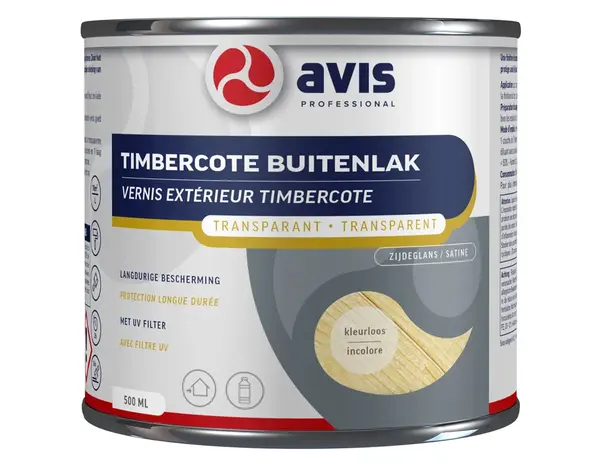 Avis Timbercote Buitenlak Zijdeglans Kleurloos