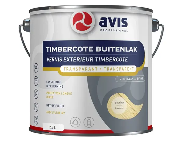 Avis Timbercote Buitenlak Zijdeglans Kleurloos