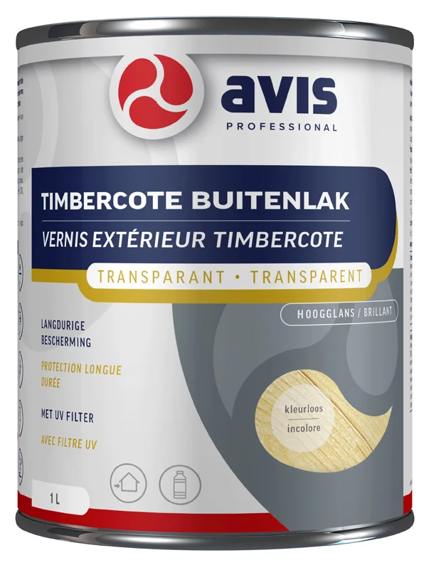 Timbercote Buitenlak Hoogglans Kleurloos | 1 LTR