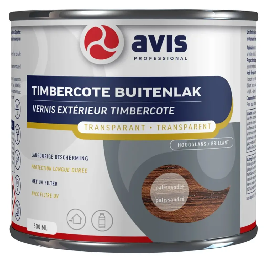 Avis Timbercote Buitenlak Hoogglans Palissander Avis Timbercote Buitenlak Hoogglans Palissander