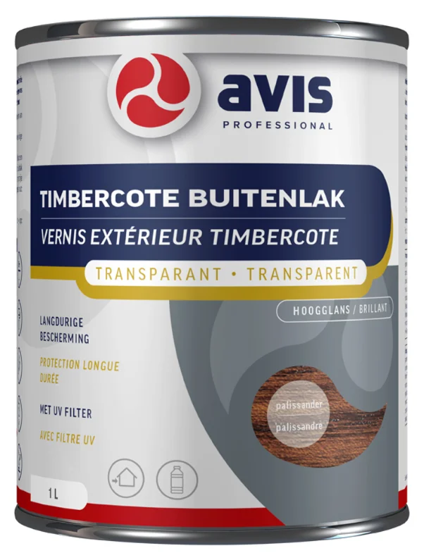 Timbercote Buitenlak Hoogglans Palissander | 1 LTR