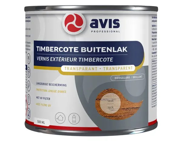 Avis Timbercote Buitenlak Hoogglans Teak Avis Timbercote Buitenlak Hoogglans Teak