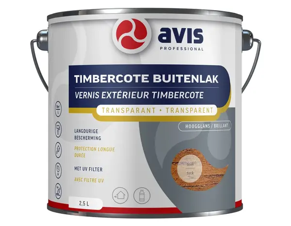 Avis Timbercote Buitenlak Hoogglans Teak Avis Timbercote Buitenlak Hoogglans Teak