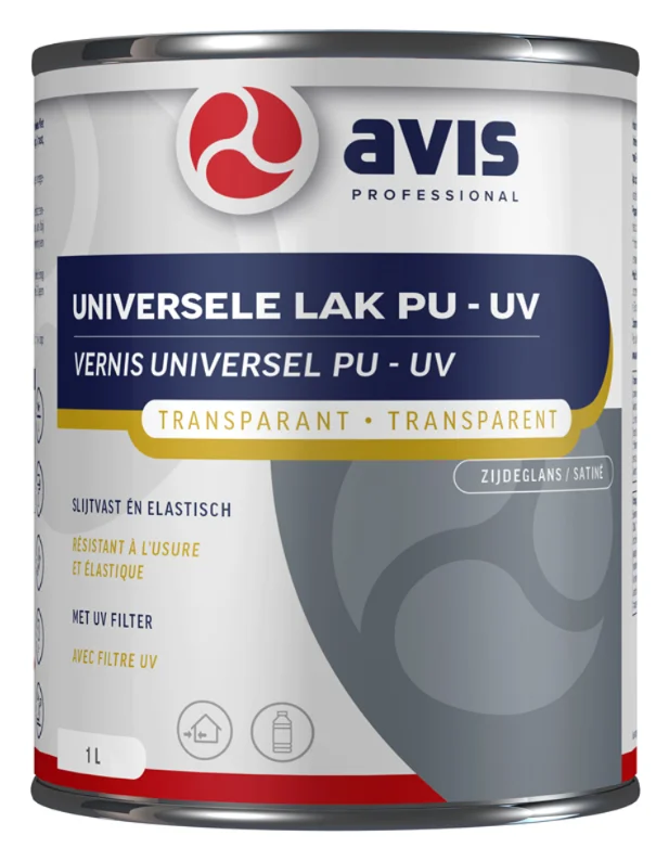Universele Lak PU|UV Zijdeglans | 1 LTR