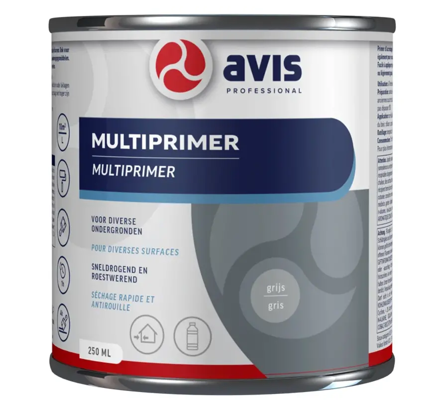 Avis Multiprimer Grijs - 250 ML