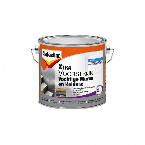 Alabastine xtra voorstrijk vochtige muren en kelders 25 l