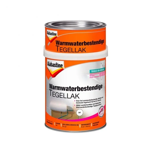 Alabastine Warmwaterbestendige Tegellak - Wit - 750 ml