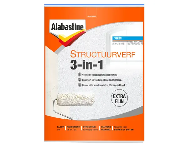Alabastine Structuurverf 3in1 Alabastine Structuurverf 3in1