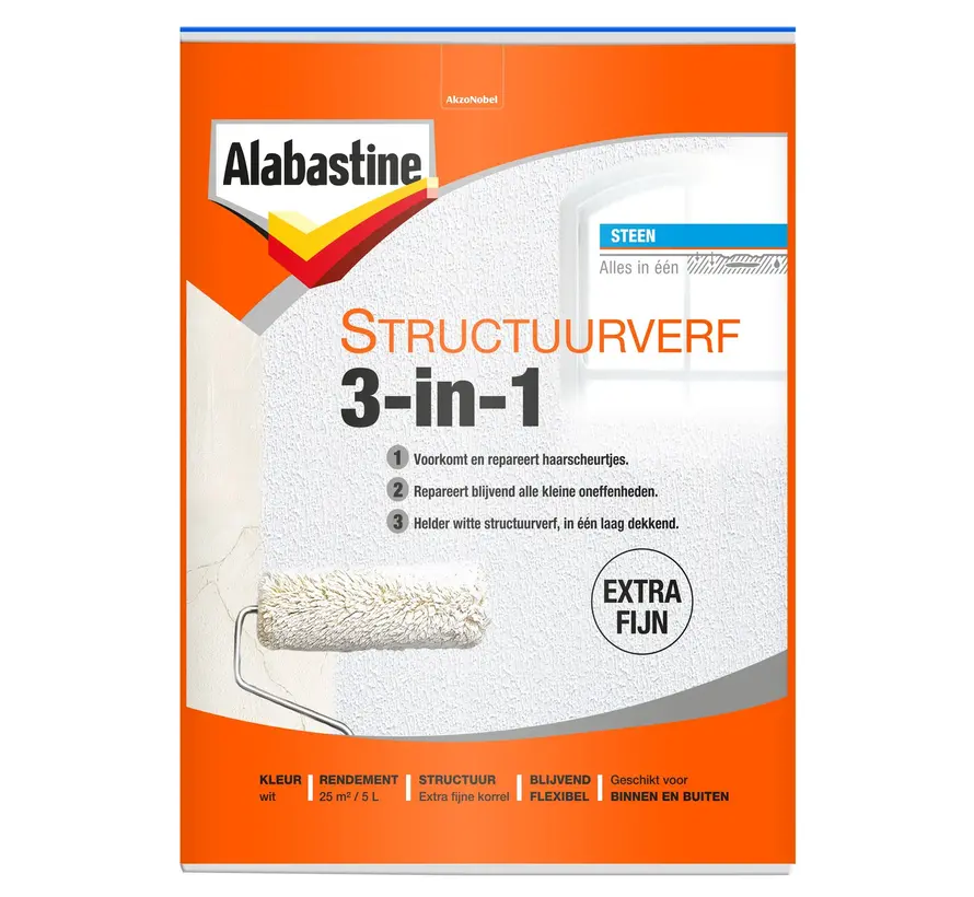 Alabastine Structuurverf 3in1 - 5 LTR 