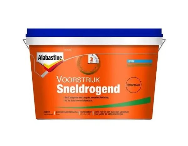 Alabastine Sneldrogende Voorstrijk Transparant Alabastine Sneldrogende Voorstrijk Transparant