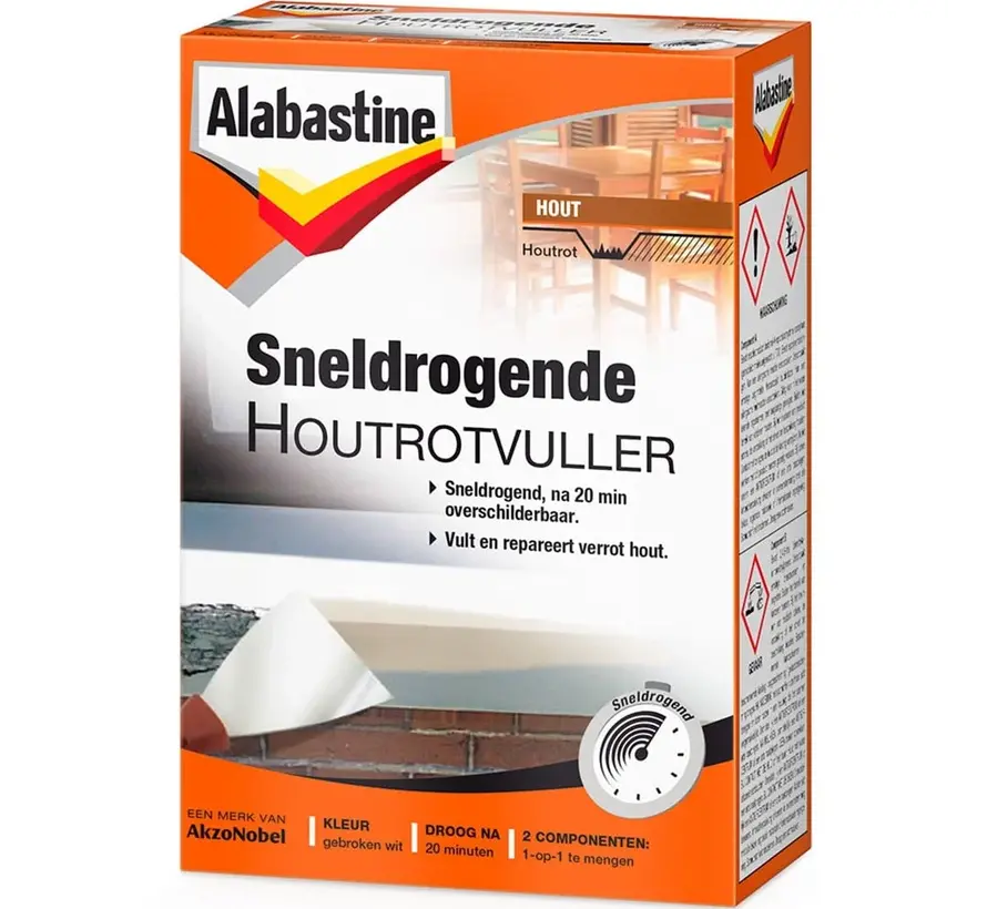 Alabastine Sneldrogende Houtrotvuller - 500 GR