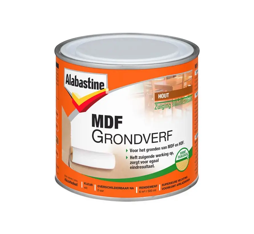 Alabastine MDF 2in1 Grondverf - 500 ML 