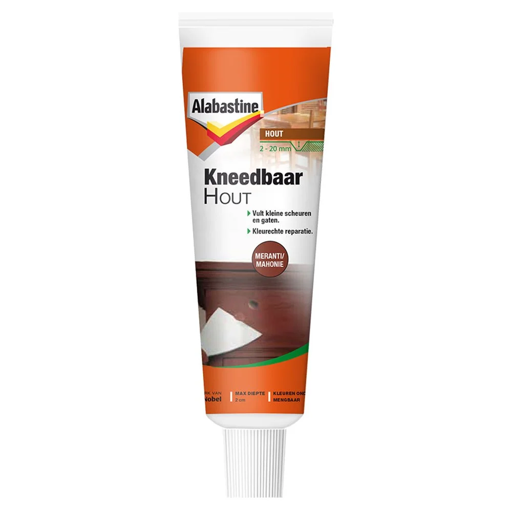 Kneedbaar Hout | 75 GR | Meranti|Mahonie