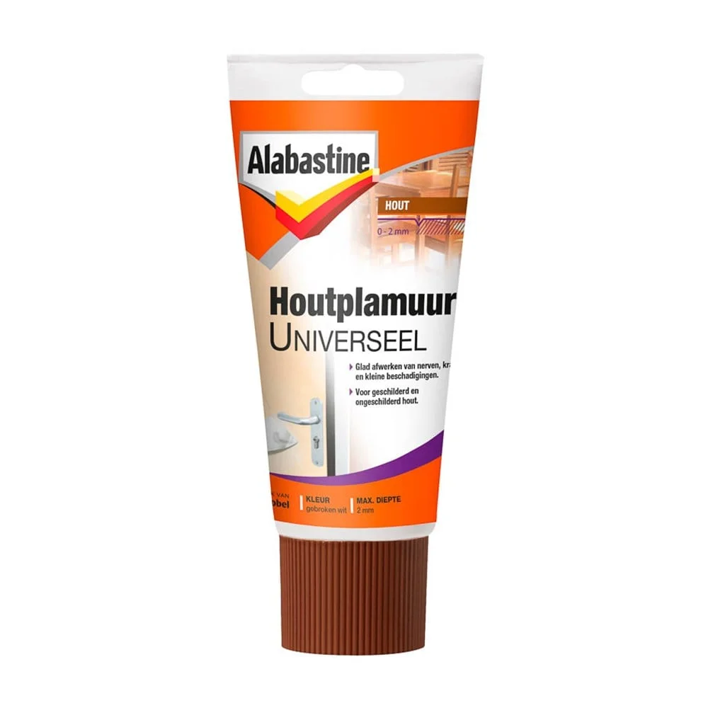 Houtplamuur Universeel | 250 GR | Gebroken wit